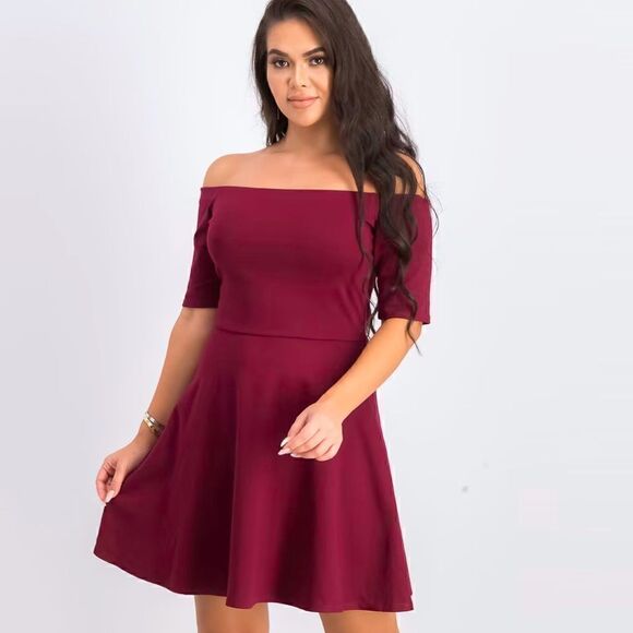 nine britton Dresses & Skirts - Stitch Fix Nine Britton Ophelia Off The Shoulder Knit Dress Women’s XS